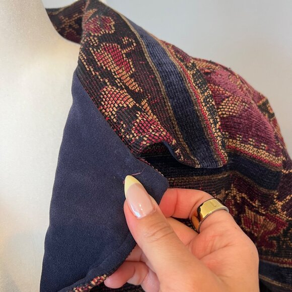 Barn Fly Tapestry Jacquard Fall Vintage 90's Jacket Size PL - Picture 4 of 5